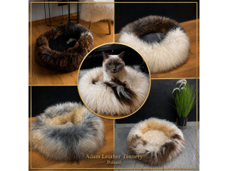 Cat beds 50cm, 70cm, natural sheepskin Premium